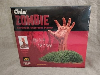 Chia ZOMBIE Handmade Decorative Planter Spooky Halloween