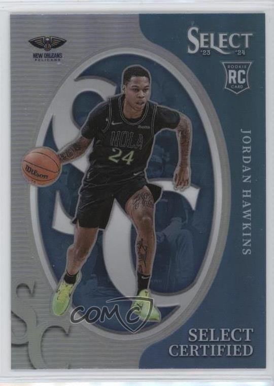 2023-24 Panini Select Select Certified Silver Prizm Jordan Hawkins #17 0nr3