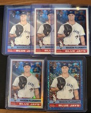 🔥5x Mason Fluharty 2025 Topps Heritage RC Blue Jays Lot *READ DESCRIPTION*
