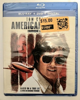American Made (Blu-ray Disc, 2017, 2-Disc Set, Canadian) Sealed With Small Rip