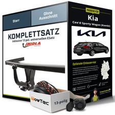 Anhängerkupplung starr für KIA Cee'd Sporty Wagon (Kombi) +E-Satz (AHK+ES)