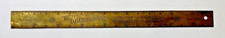 1930's Art Deco Minnesota Engraving Company BRASS RULER Minneapolis Architecture