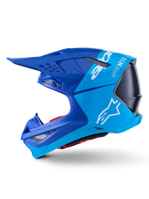 Alpinestars 8301023-7282-XXL Supertech SM10 Flood Helmet Met Blu/Blu/Black 2XL