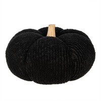 Clayre & Eef 65401 Deko KüRbis Schwarz Ø 25X16 Cm