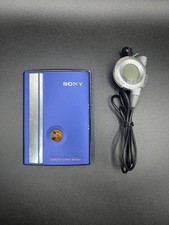 Sony Walkman WM-EX7 Blue Cassette Player New Belt Center Gear - Working
