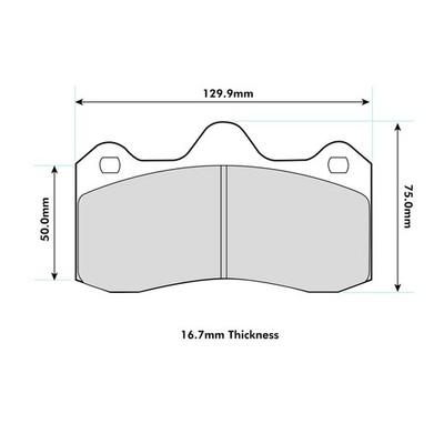 Ferodo Rear DS2500 Compound Track / Race Brake Pad Set - FRP3115H
