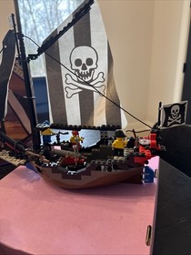 Vintage Lego 6268 Pirates ship Renegade Runner Complete Box Insert Inst