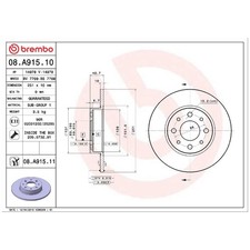 2x Bremsscheibe hinten für Alfa Romeo Mito 955 | 26205011