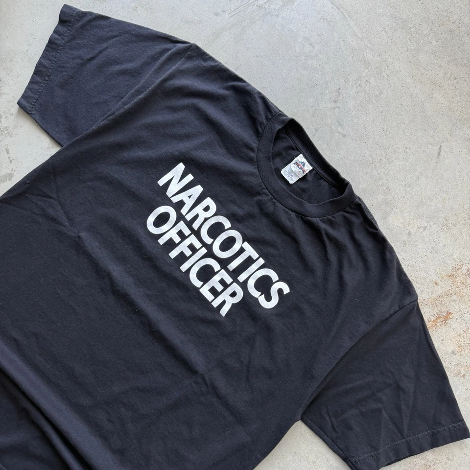 Camiseta De Colección Oficial Narcóticos Y2K Talla XL Divertida Oscura Droga Patinador Grunge Foto 3 de 4