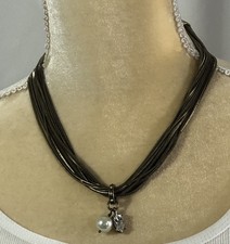 Silpada KR Necklace Dreamy Details Brass Swar...