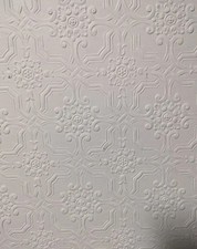 Pack De 4 Rollos De Papel Tapiz Anaglypta De Vinilo Soplado – Textura Corteza Pesada, Pintable Y Moderno (10m X 53cm, Hecho En Reino Unido)