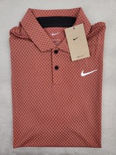 Nike Tour Dri-FIT Golf Polo Dragon Red/Picante Red/Burgundy Men's Size Medium