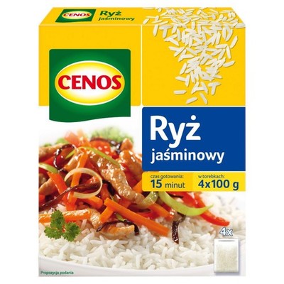 5900977005525 Cenos Ryż jaśminowy 400 g (4 torebki) CENOS