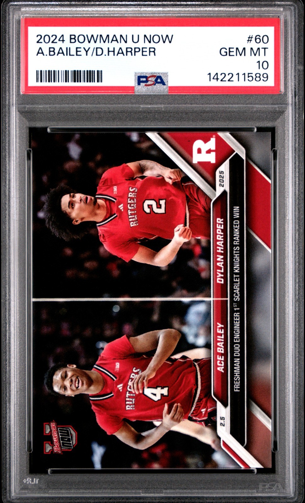 2024 BOWMAN U NOW #60 ACE BAILEY/DYLAN HARPER PSA 10