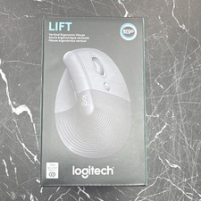 Logitech Lift Vertical Ergonomic Wireless Mouse Black Whisper-Quiet Smart Wheel
