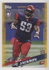 2019 Topps Alliance of American Football Gold 12/25 Andrew Jackson Drew #171 0g0