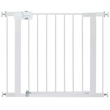 Walk Thru Baby Gate for Doorway, Dog Gate, Fits 29"-38", 28" Tall, White