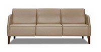 Beiger Wohnzimmer Zweisitzer PolstermöBel Moderne Textilcouch 2-Sitzer