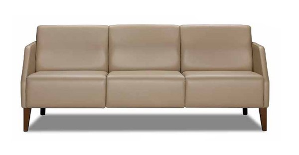 Beiger Wohnzimmer Zweisitzer PolstermöBel Moderne Textilcouch 2-Sitzer-image