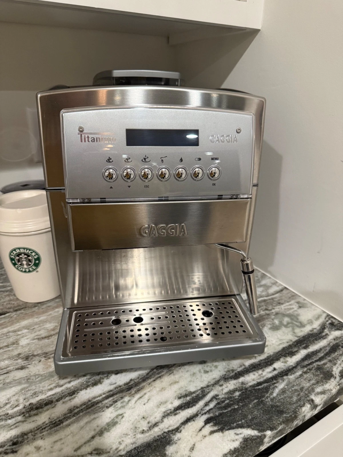 Gaggia Titanium Series Fully Automatic Espresso Cappuccinno Machine -Silver