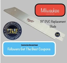 Milwaukee Tool 48-22-0228 PVC ABS Hand Saw Replacement Blade 18"