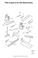 Land Rover Genuine Roll Tool Stowage Fits Defender 1987-2006 2007 On KBQ100000