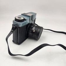 Vintage Diana 120mm Film Toy Camera Blue Black Hong Kong Original Lens Cap Strap