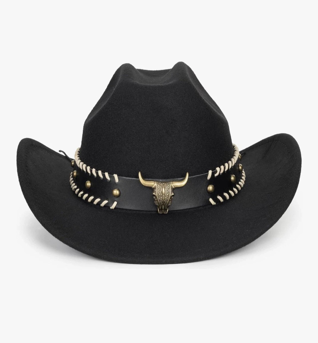 Western-Cowboy-Hats, Classic Wide Brim Felt Unisex Upturn  display picture 2