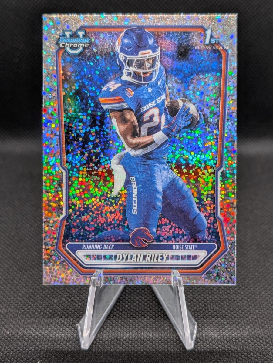 Dylan Riley - 2026 Bowman Football - 1st Bowman Speckle Rainbow Foil #BCP-20