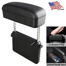 Car Armrest Storage Box Car Seat Gap Filler Organizer Wrist Support Adjustable