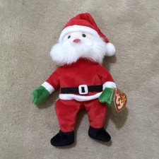 Ty Beanie Babies Original Santa Plush Beanbag Toy w/ Tags 1998
