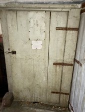 1900 Antiker Feuerwehr Holz Schrank  OHNE INHALT - Original einer Werksfeuerwehr