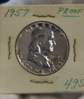 1957 US Franklin Half Nice Proof Issue
