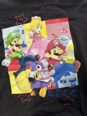 Old Navy T-Shirt Gr 5 Jahre Super Mario Luigi schwarz - Bild 1 von 4