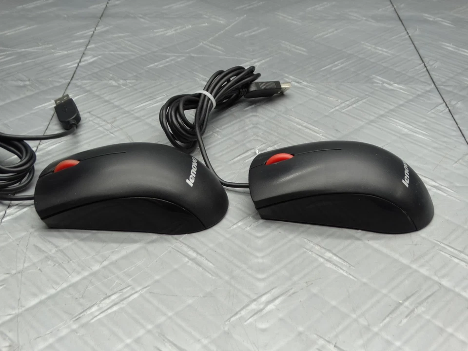 Lenovo MSU1175 Optical Scroll 2 Button Mouse 45J4889 (Lot of 2) - Image 3 of 4