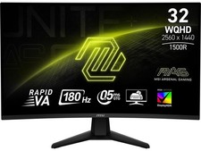 MSI MAG32CQ6F 32" WQHD Curved Gaming Monitor 180Hz