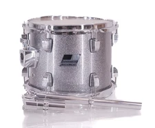 Ludwig BackBeat 10x8" Rack Tom Drum - Metallic Silver Sparkle - USED - FREE SHIP