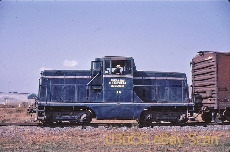 G Original Slide - A&LM Arkansas & Louisiana Missouri 44-ton 34 Huttig AR 1971