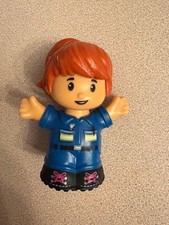 Fisher-Price Little People Female Mechanic Tow Truck Driver Figure Red Hair
