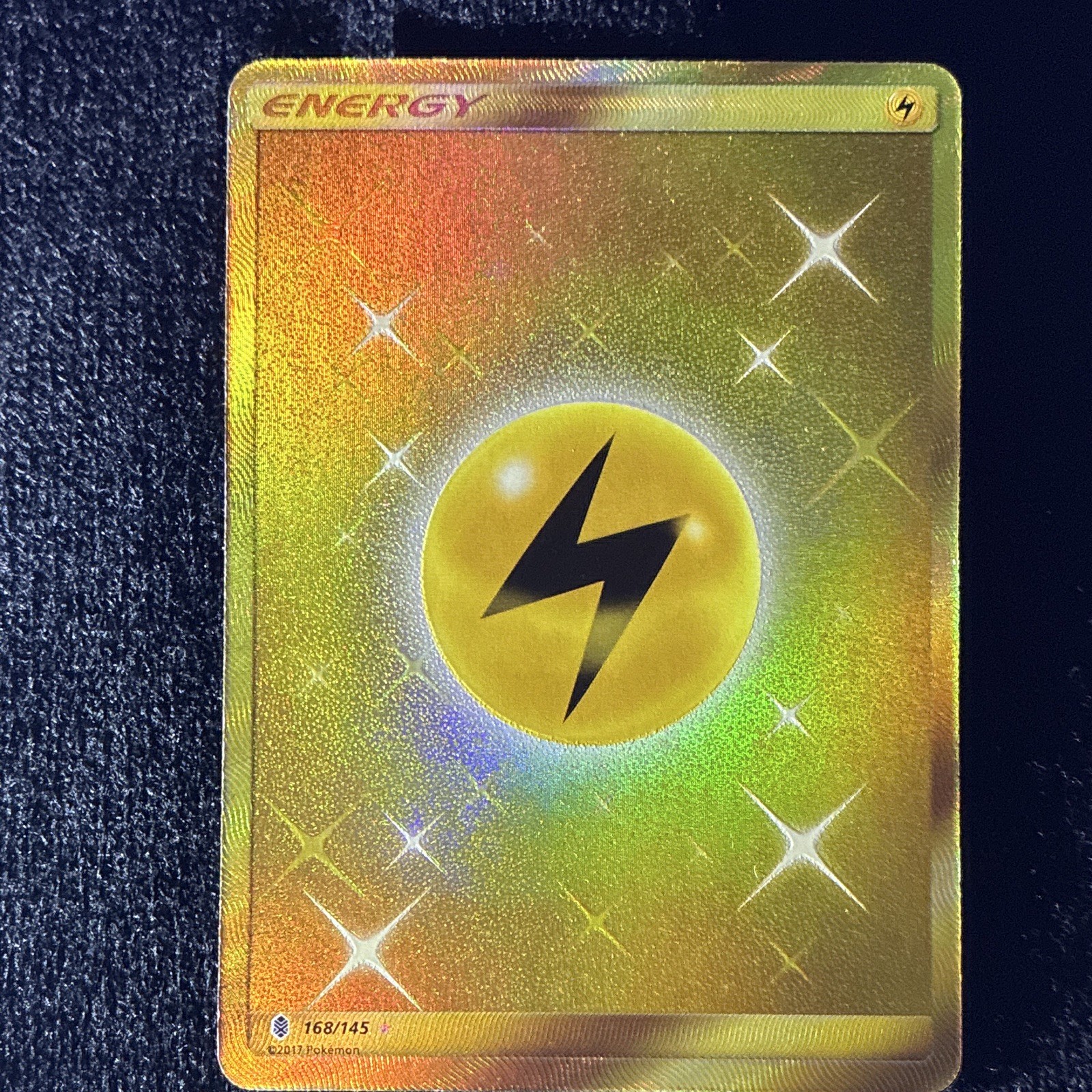 Pokemon Lightning Energy 168/145 Guardians Rising Secret Rare Holo 2017