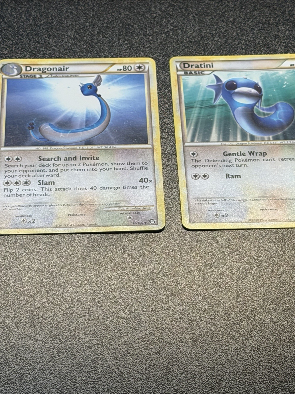 Dragonair 32/102 Dratini 62/102 HGSS Triumphant Pokemon Card Lot