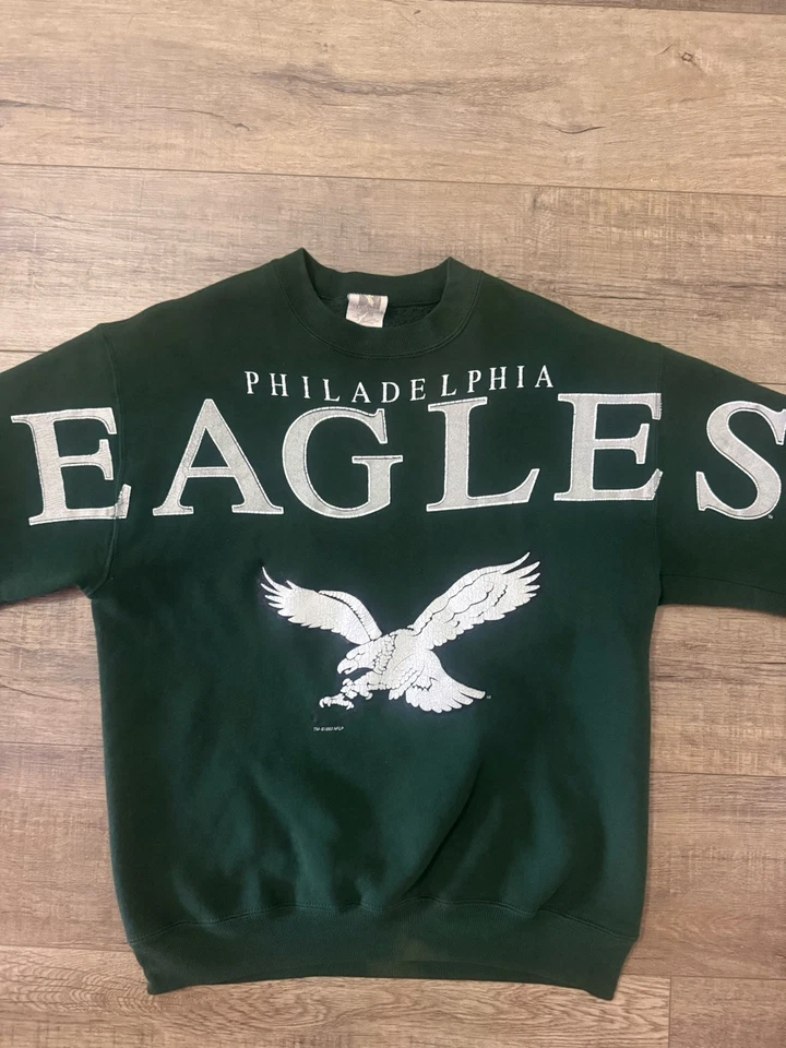 Vintage Philadelphia Eagles Clif Engle Spellout Sweatshirt Pullover Size Small - Image 4 of 4