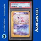 2002 POKEMON EXPEDITION SET #19 MEW REVERSE HOLO PSA 7