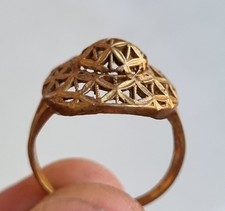Anello antico romano antico manufatto in bronzo autentico misura 9