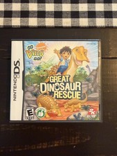 Nintendo Go, Diego, Go! Great Dinosaur Rescue DS 2K Play Case Manual E 2008