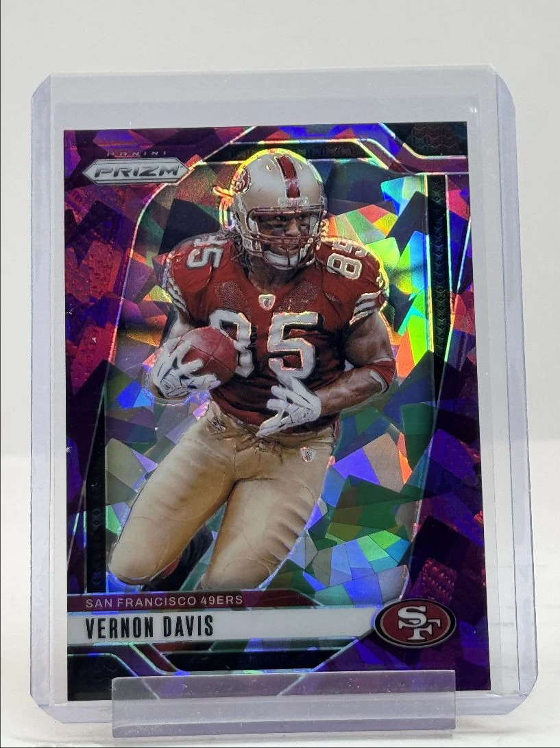 VERNON DAVIS 2024 PANINI PRIZM FOOTBALL PURPLE ICE 49ERS /225 Q1977