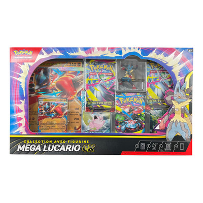 Pokemon   Mega Lucario EX ME01 Mega Evolution ME1 EV09 TCG A Figur Box