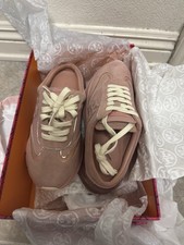 Tory Burch Good Luck Trainer Mule Nylon- Pink Moon Size 5.5 NIB