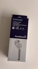 GoodHome Tummel Chrome Effect Shower Head 3-Spray Pattern