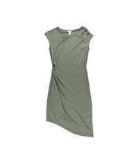 bar III Womens Asymmetrical Bodycon Dress, dustyolive, XS